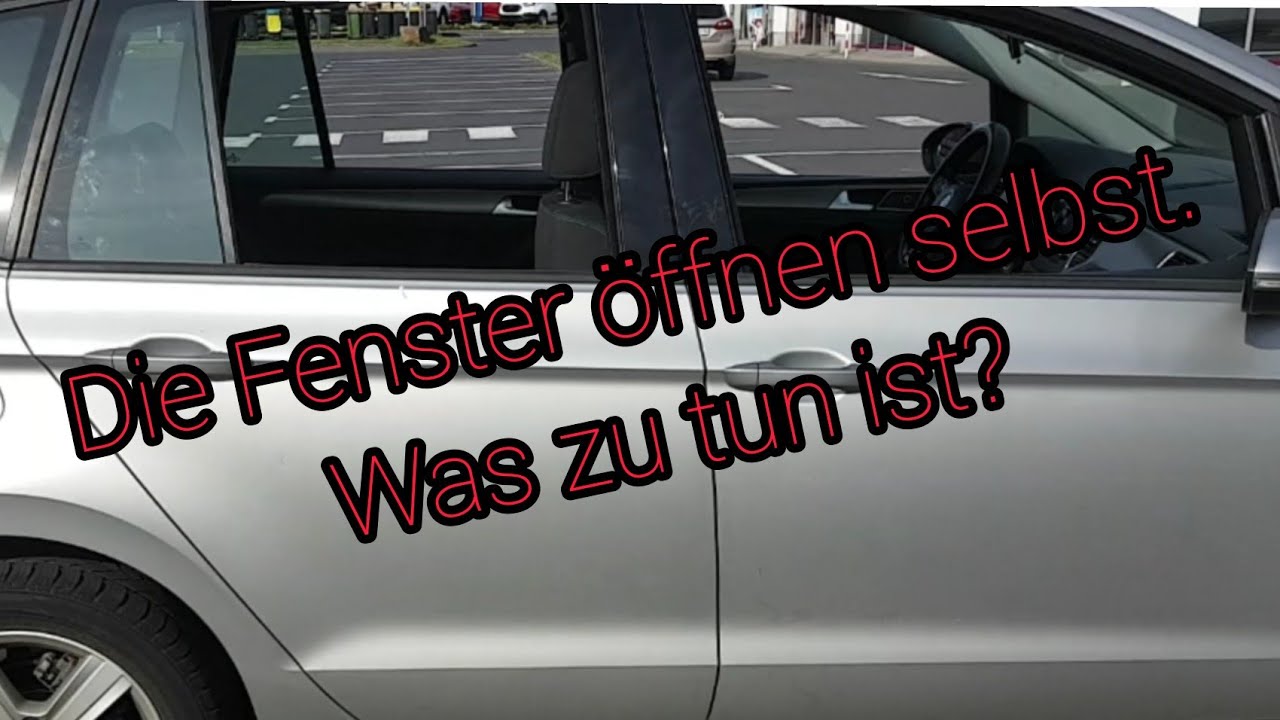 Golf 7 Fenster Mit Schlüssel öffnen vw fenster selbst öffnen vw Golf 7 sportwann versteckte Funktion VW
