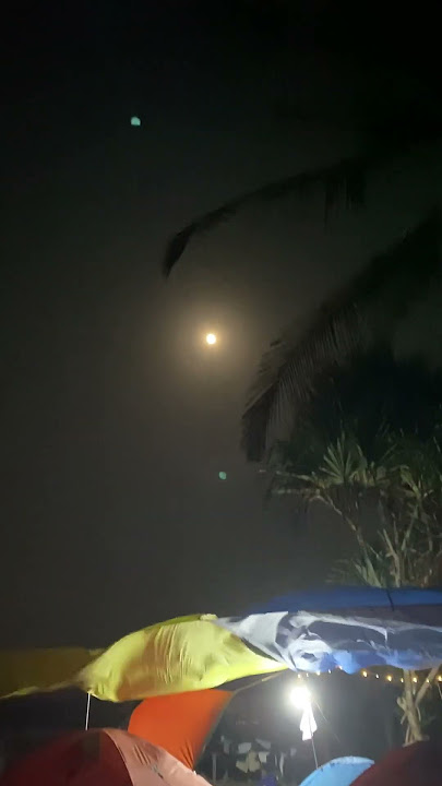 #madasari pangandaran - suasana malam bulan purnama