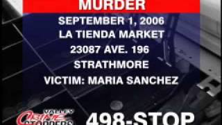 Crimestoppers Maria Sanchez Case #06-13829