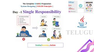 Single Responsibility Principle (SRP) in Java | Real Project Example | Telugu | SOLID Principles