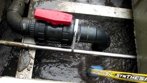 Bio reactor scum removal in clarifier black water system