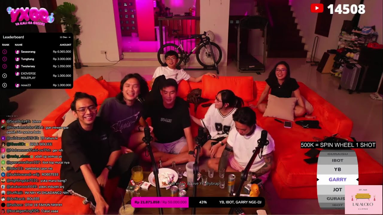 Reza Arap YB, Garry & Grace YXGC Udah High! Grace Sampai Nyungsep ke Sofa 😭🔥