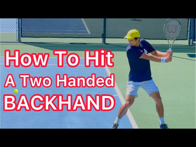 How To Hit A Two Handed Backhand (Tennis Technique Explained) class=