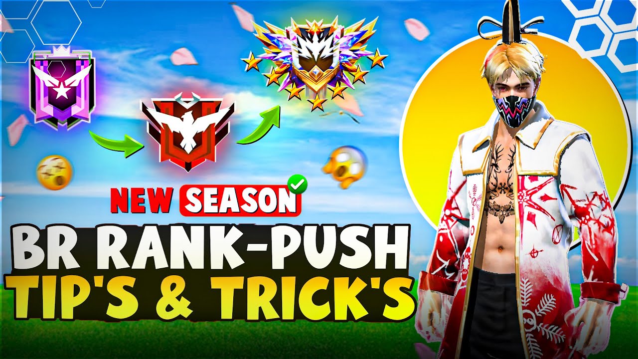 NEW SEASON 46 ✅ ! BR Rank Push Tip and Tricks -🔥No Gun Skin ❌ 