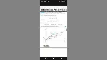 Motion in a Plane: Velocity, Speed and Acceleration-Solved Problem.