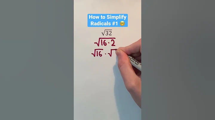 How to Simplify Radicals #1 #Shorts #math #maths #mathematics #education #learn #learning