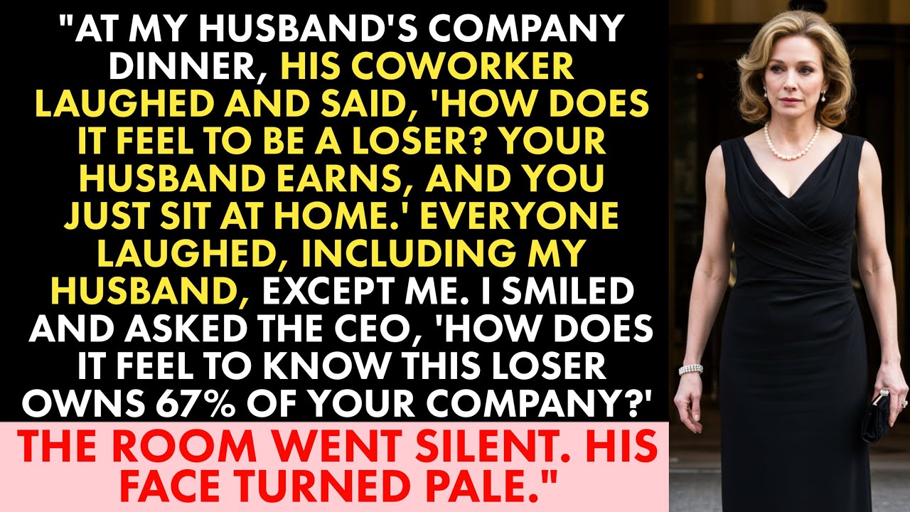 At My Husband’s CEO Dinner, They Called Me a Nobody—Then I Showed Them Who Signed Their Paychecks