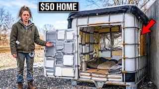 This Homeless Single Mother Turns A $50 Plastic Container Into A Warm Shelter