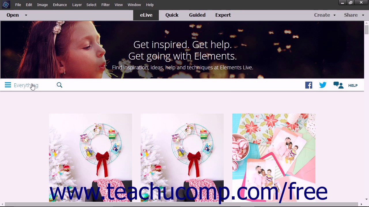 Photoshop Elements 15 Tutorial eLive Adobe Training - YouTube