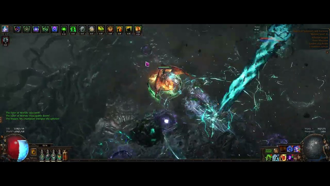 [POE 3.23] Poison Penance Brand of Disposition Trickster - Uber Eater of Worlds