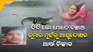 Locals Briefs Of Kid Dragged By Alligator From Mothers Hand In Kendrapara