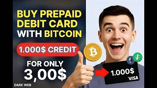 Buy Prepaid Debit Card with Bitcoin or Crypto | 1k$ Credit for Only 300$