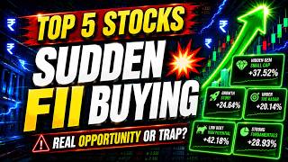 Zero To Sudden Heavy FII Buying 😳 | 5 Hidden Small Cap Stocks 💥 | Opportunity Or Trap?