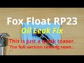 [MTB maintenance] Fox Float Rear Shock Oil Leak Fix - A Quick Teaser