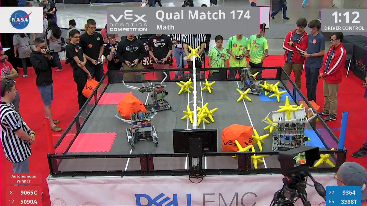 2017 VRC Math Q174 - 9065C 5090A vs 9364 3388T - 34 to 17
