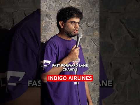 Indigo airline joke #hindicomedy #indianlaughs #standupcomedy #standupindia #hasterahoindia