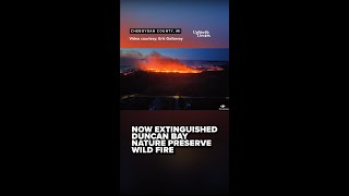 Wildfire at the Duncan Bay Nature Preserve