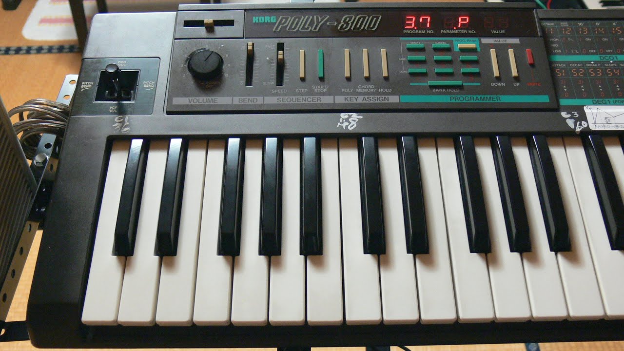 YMO「TECHNOPOLIS」をKORG POLY 800とCASIO SK 1とMSX内蔵PSGで演奏し
