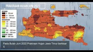 Prakiraan Curah Hujan Provinsi Jawa Timur Pada Bulan April - Juni 2022