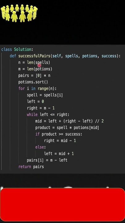 #LeetCode #2300 #Successful #Pairs of #Spells and #Potions - YouTube