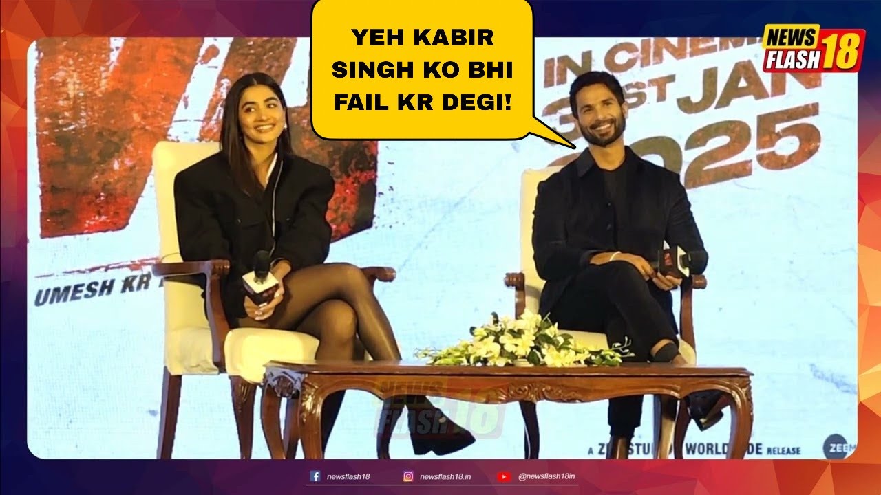 Deva Movie Press Conference Delhi | Shahid Kapoor | Pooja Hegde