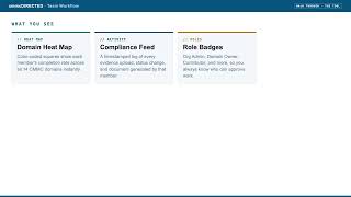 cmmcDIRECTED: Team Workflow, what this page is for (Tool walk-through)