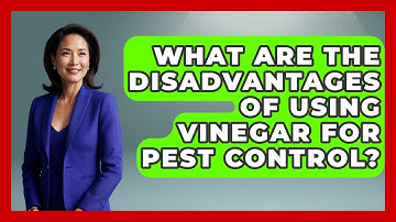 What Are The Disadvantages Of Using Vinegar For Pest Control? - Insects and Invaders
