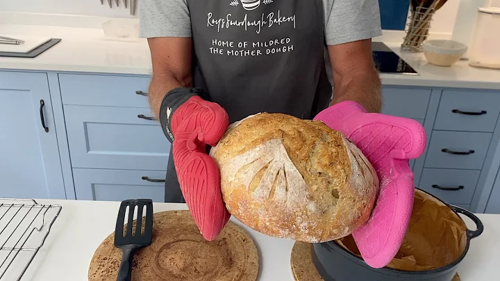 The simplest sourdough bread recipe ever. Mix in t...