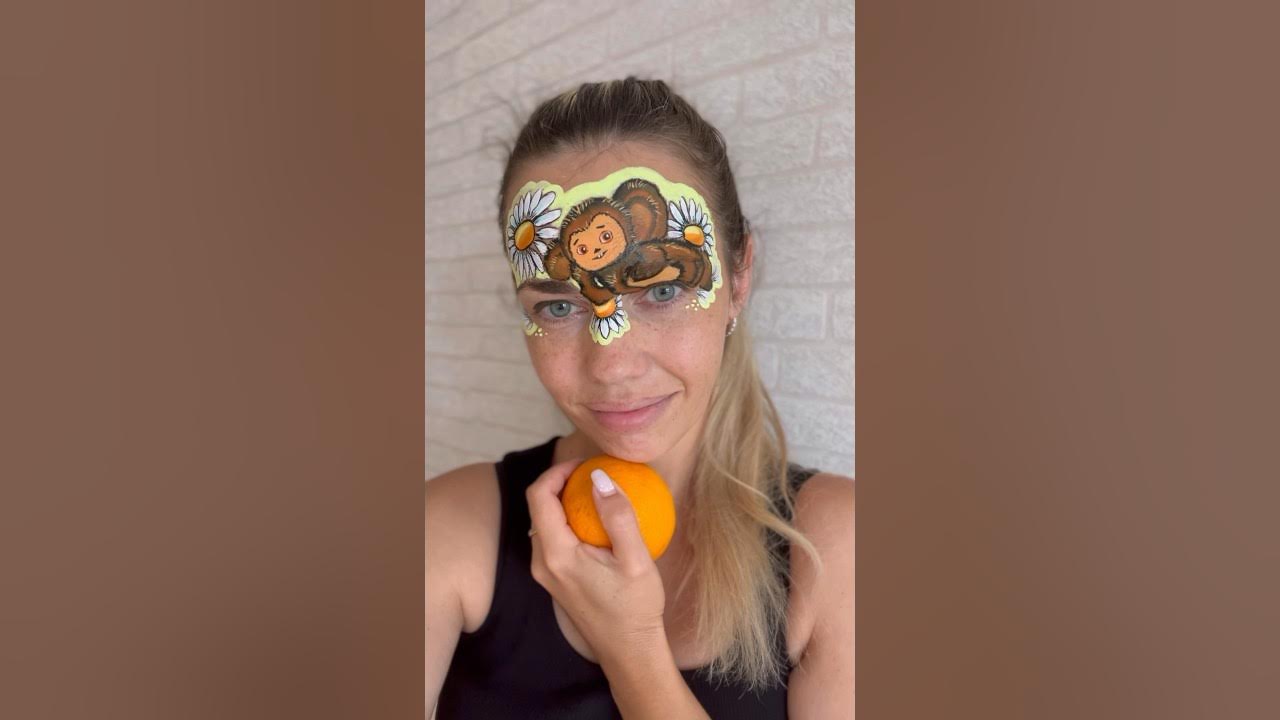 Всеми любимый Чебурашка #аквагрим #аквагримистории #аквагримтрехгорный ...