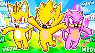 Having a SUPER SONIC KITTEN FAMILY in Roblox! screenshot 3