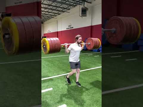 Strongman Training with Dr. Joel Seedman Heavy Barbell Yoke Carry