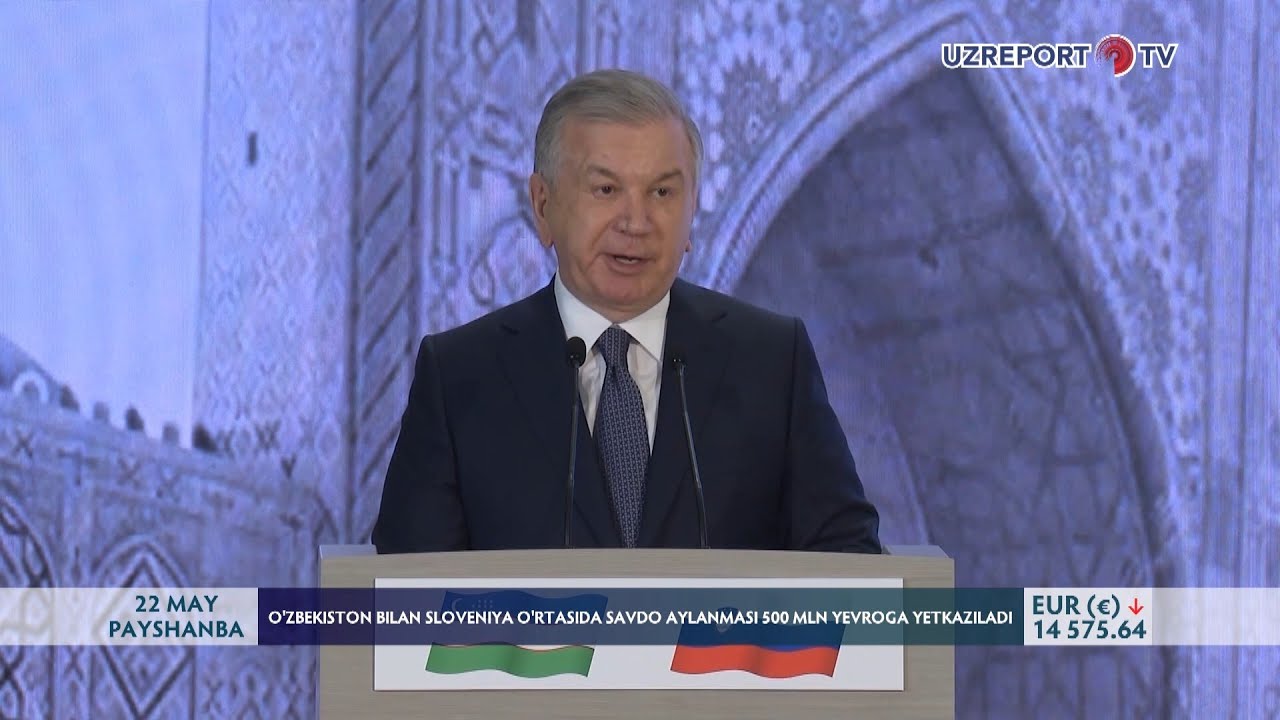 O‘zbekiston bilan Sloveniya o‘rtasida savdo aylanmasi 500 mln yevroga yetkaziladi