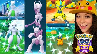 POKÉMON GO FEST CHICAGO 2026: ZERAORA + MEGA MEWTWO X &amp; Y!