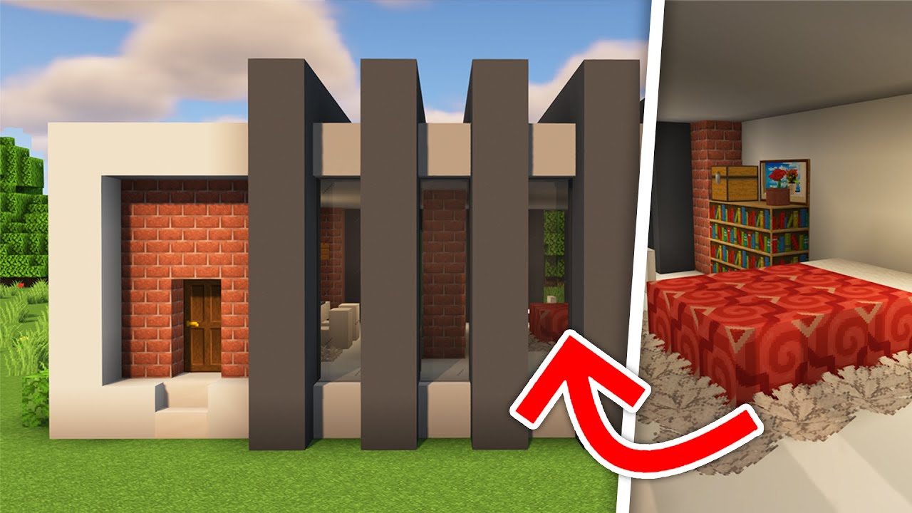 How To Build one floor Modern House in Minecraft | my favorite - YouTube