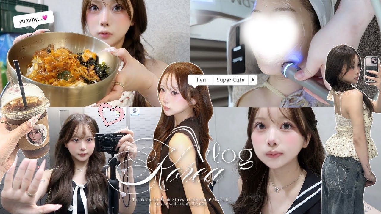 2泊3日韓国vlog🇰🇷❤️.ᐟ.ᐟ ご飯と美容とお仕事の旅✈️💭