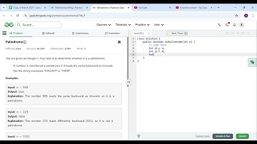 Palindrome   Practice   GeeksforGeeks   Google Chrome 2025 09 18 02 08 03