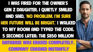 I Was Fired To Make Room For The Owner's Gen Z Daughter, So I Deleted Their $850M Database...