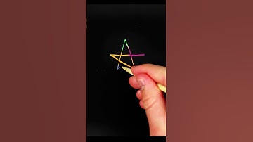 Secret Technique for Drawing a Perfect Star | Line Art Process#drawing#stardrawing#shorts
