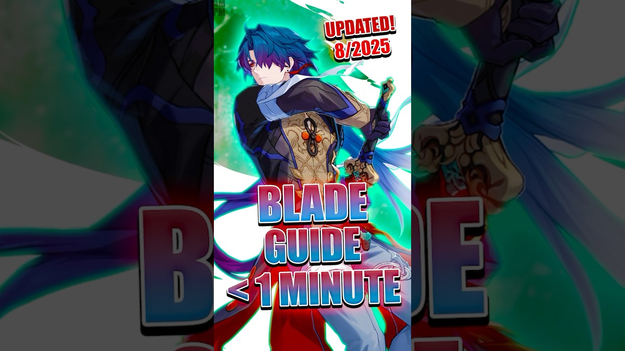 How To Build Blade In Less Than 1 Minute! 8/25 Buff #honkaistarrail #blade #hsr #shorts #guide