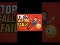 RANKING TOP 5 FALLING MOMENTS 😂 | Funniest Fails Compilations #shorts