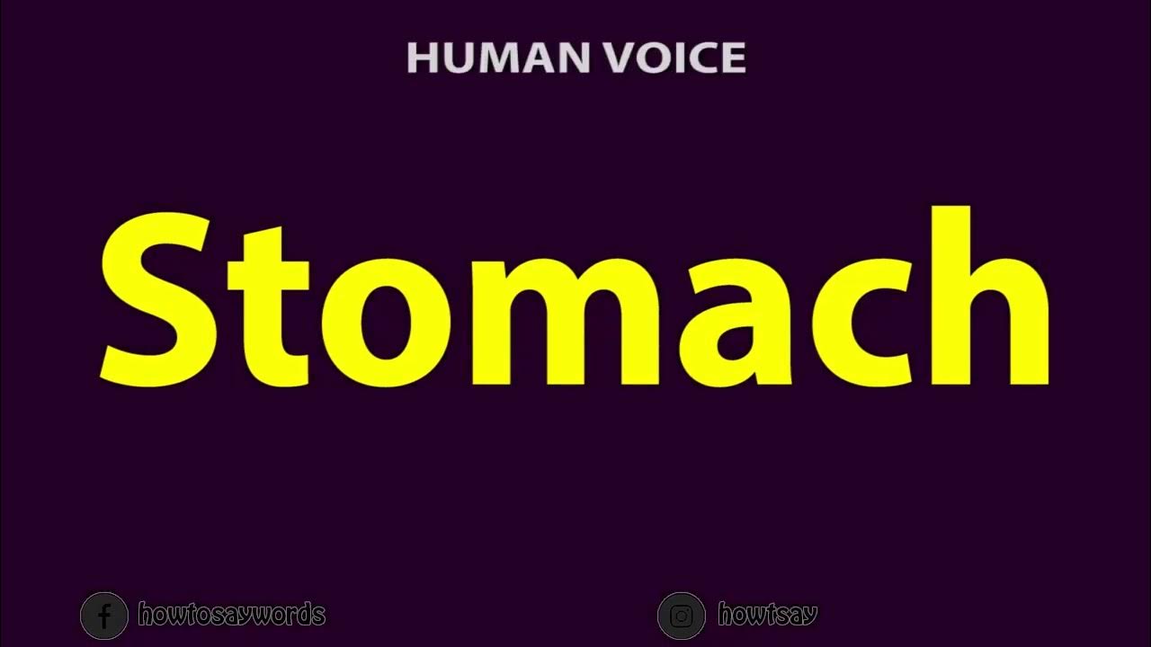 how-to-pronounce-stomach-youtube