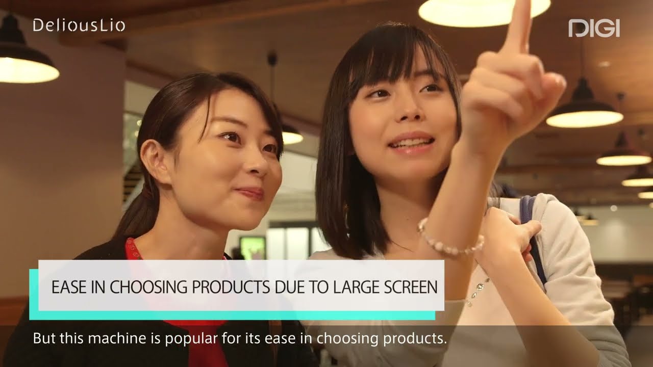 DeliousLio touch panel food-ticket vending machine Case Studies