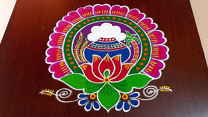 5dots pongal pot kolam rangoli|bhogi kundala muggulu|bhogi kolams#sankranti muggulu#Rang Kaa Rangoli