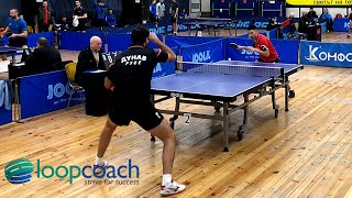 : Table Tennis Bulgarian Premier League | S - 2020/2021 | P. Krastev (red) vs. K. Popov (black)