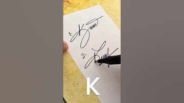 Latter - "K" Signature ll Signature Styles ll #signature ll Comments Your Name
