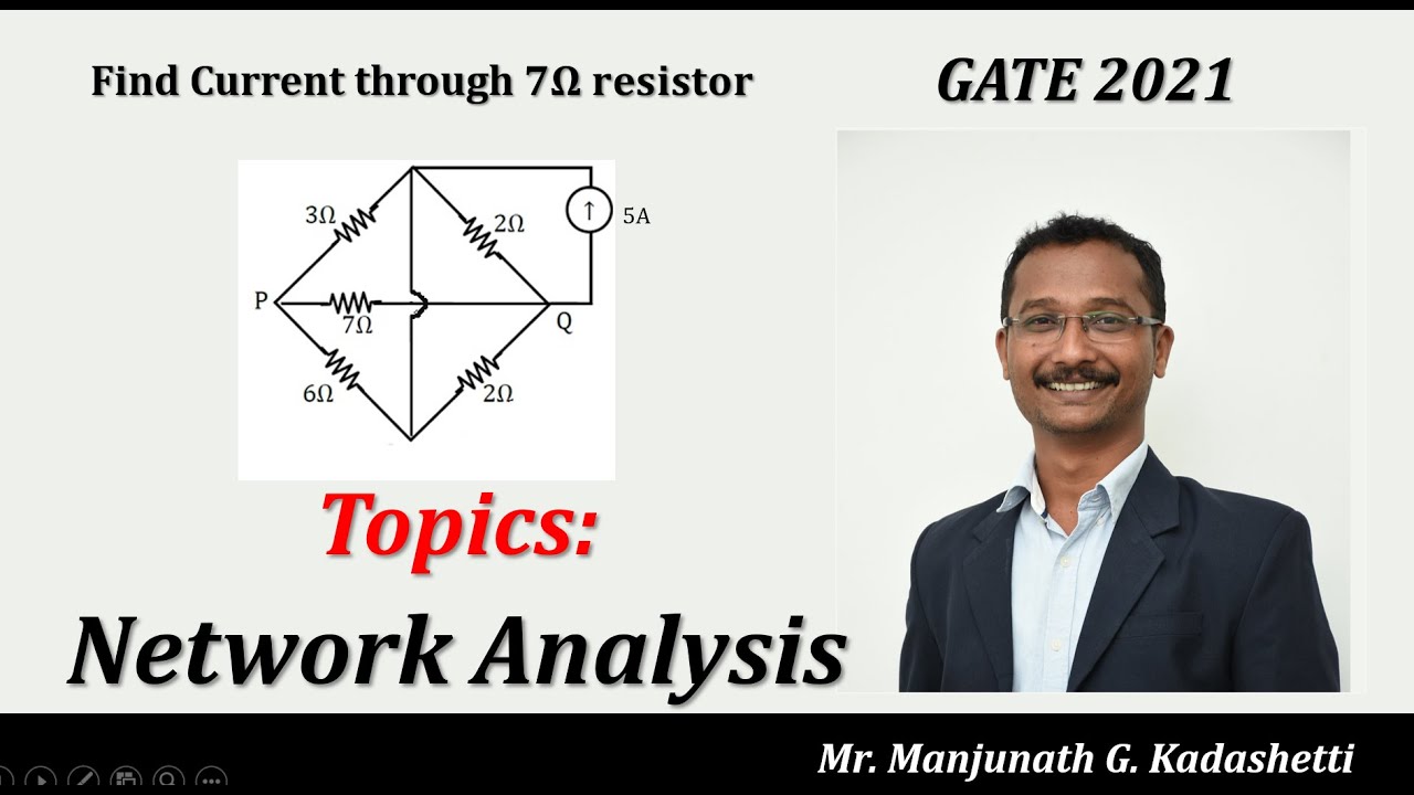GATE 2021 Network Analysis problem's Solution