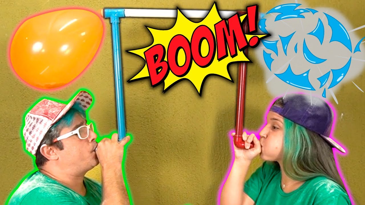 BALÃO COM FARINHA! QUAL EXPLODE PRIMEIRO? DESAFIO RONI FICHER!!!