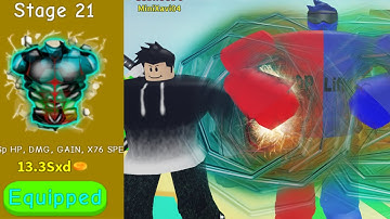 Getting The Stage 21 In Lifting Simulator! | Roblox