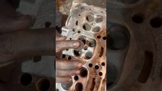 Engine Cylinder Head Cleaning & Valve Fitting Process 🛠️ | Mechanic Life