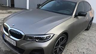 Car Wrapping: Matte Iced Silver Titanium -BMW